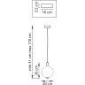 Люстра LIGHTSTAR COLORE 805402 LED 1х6W LM 3000K золото/красный